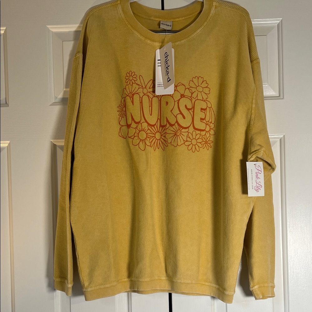 NWT Pink Lily Nurse Corded Sweatshirt